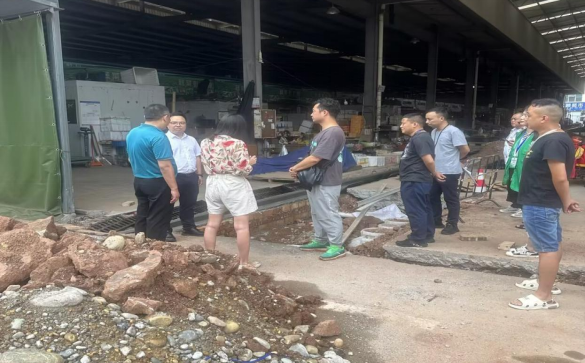 南充川北农产品交易有限公司 雨污分流改造工作视察