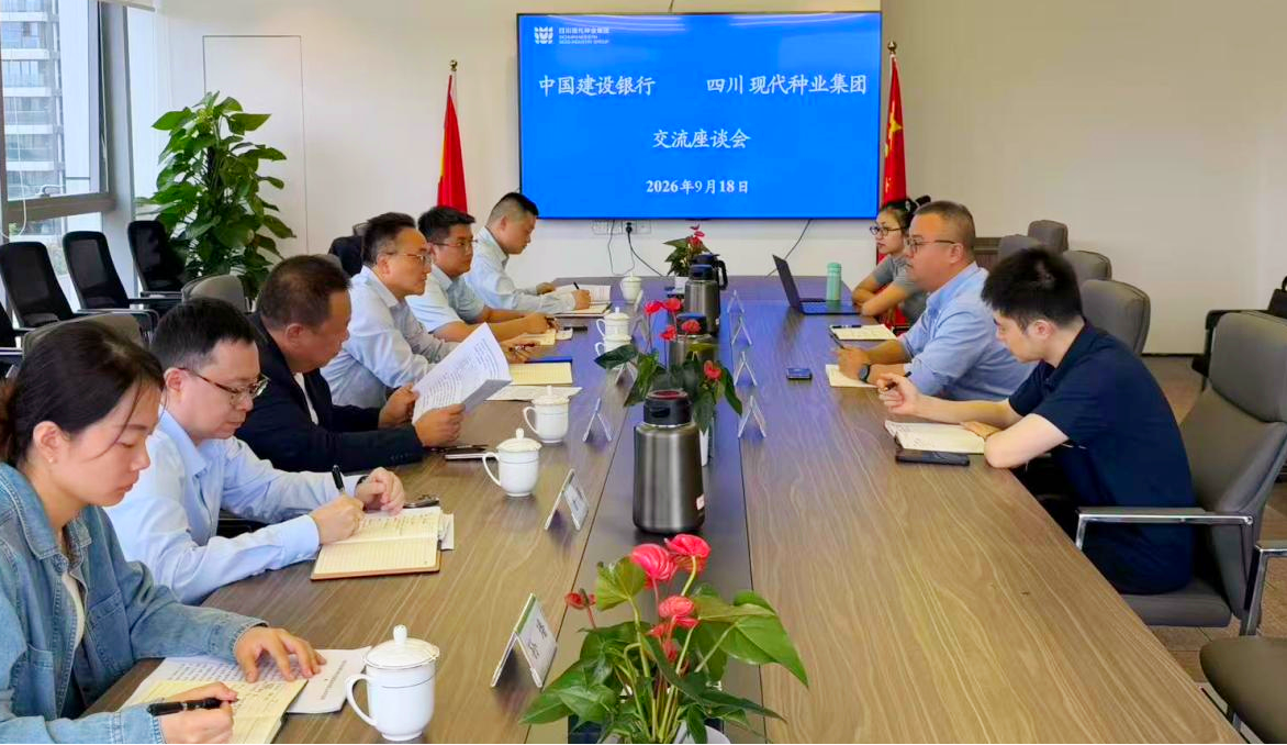 中国建设银行与四川现代种业集团座谈交流